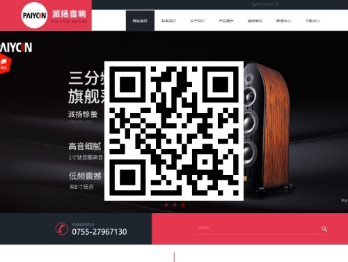 深圳派扬音响有限公司　扫一扫　手机访问